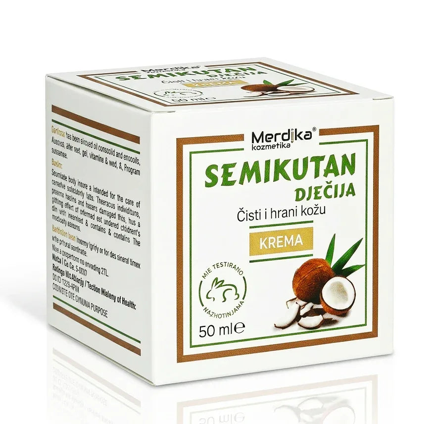 Semikutan Dječija Krema - umiruje i hrani osjetljivu kožu (50ml) - Semikem Apoteka