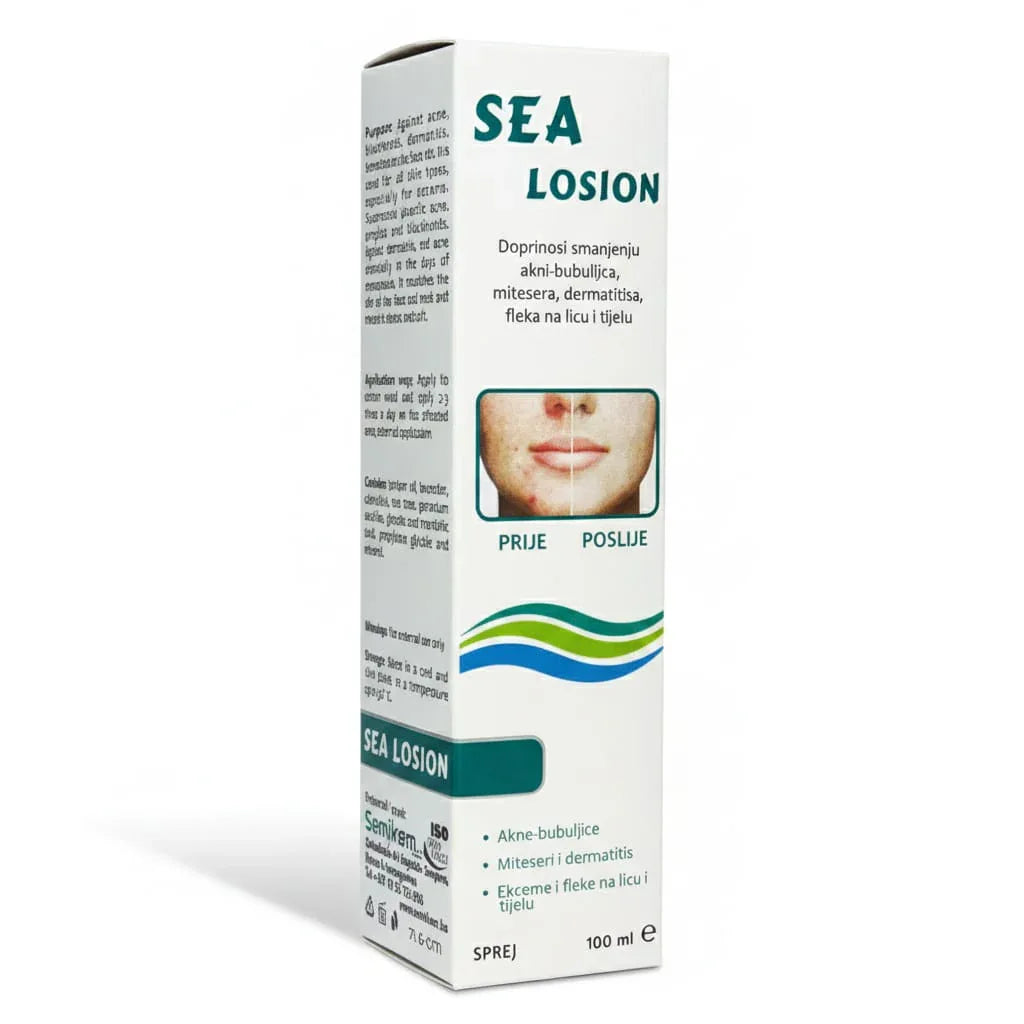 SEA Losion - za smanjenje Akni, Bubuljica i Mitesera (100ml) - Semikem Apoteka
