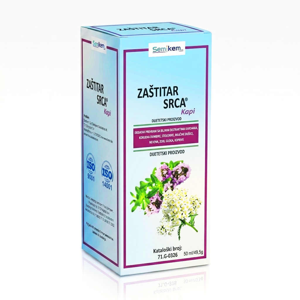 Box of Zažktar Srca with floral design on a white background