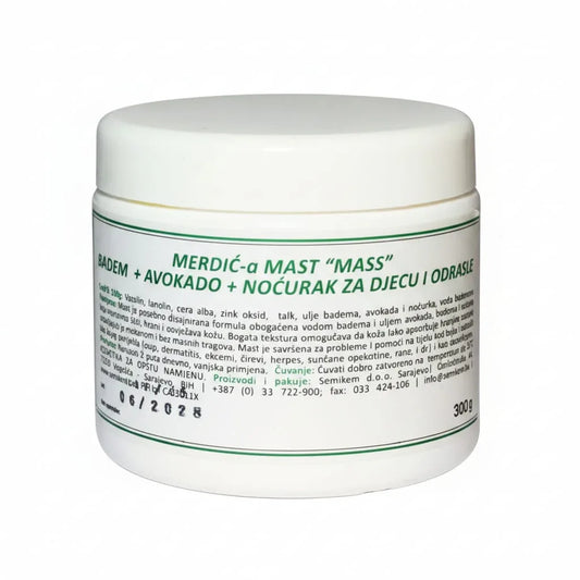 MERDIĆ-a MAST "MASS" - Badem + Avokado + Nočurak za djecu i odrasle - Semikem Apoteka
